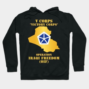 V Corps - OIF w Map Hoodie